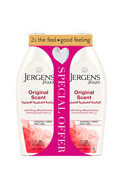 Jergens لوشن برائحة أصلية 400 مل × 2 عرض خاص