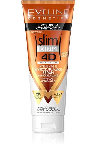 Eveline Cosmetics سيروم الجسم سليم إكستريم فور دي لشفط الدهون من إيفلين كوزماتيكس، لوشن لشد الجسم للنساء والرجال