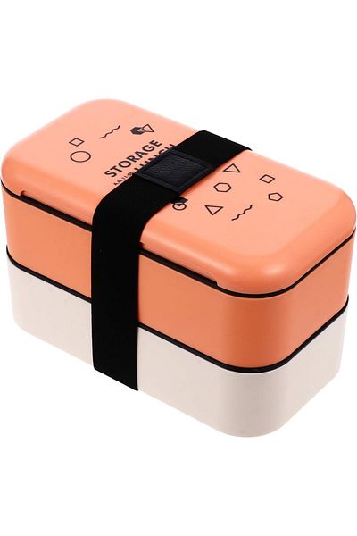 COOYA Double Stainless Deck Lunch Box,With Storage Bag,Leakproof,Portables,Easy to Clean