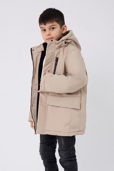 Montland Men's Sports Fur Winter Stone Coat Hooded 3 Pocket Wind and Waterproof