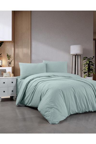 Home Still LENJERIE DAMASC POLICOTONE MINT 2 PERSOANE
