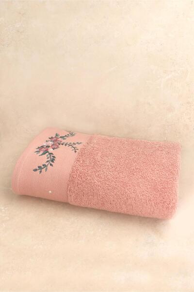 Ellia Soft Gardenia 100% бавовняна вишита весільна розкішна рушник для обличчя М'яка, поглинаюча, якісна 50x100 см