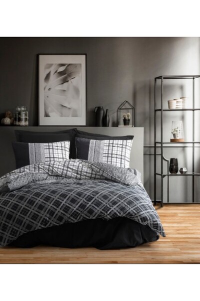 Cotton Box Lenjerie pat dublu bumbac 100% ranforce,Cotton Box,Carlos Black