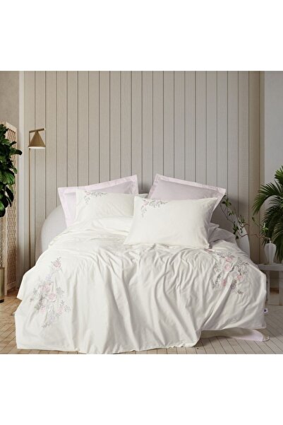 Cotton Box Lenjerie de pat premium 3D satin de lux cu broderie, Cotton Box, Y...