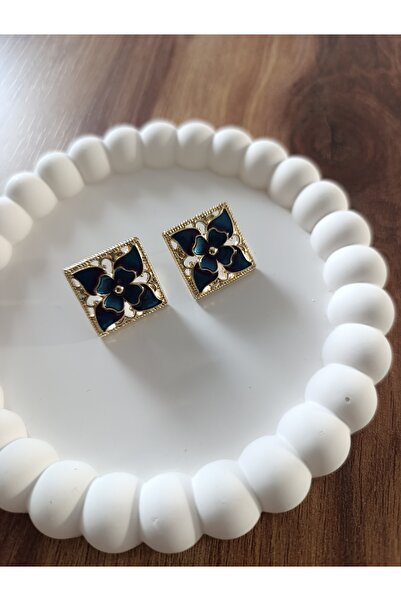 karan jewel Pinterest Flower Earrings Green