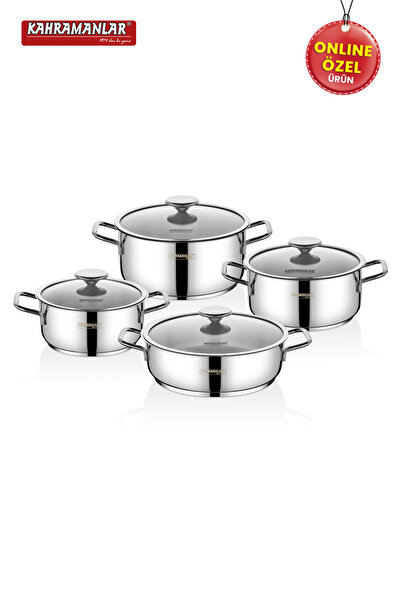 Kahramanlar Yağmur 8 Parça Tencere Seti