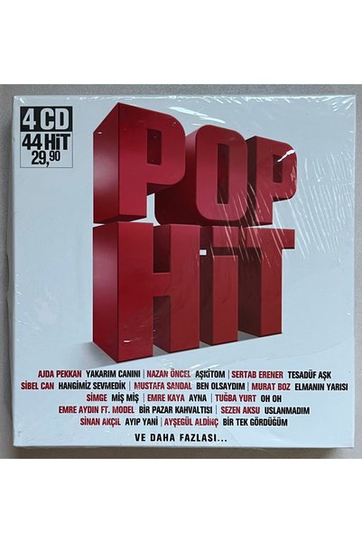 Plakevi İzmir Pop Hit Cd 4 Cd 44 Şarkı Cd Set (Jelatininde Sıfır Dönem Baskı Cd)