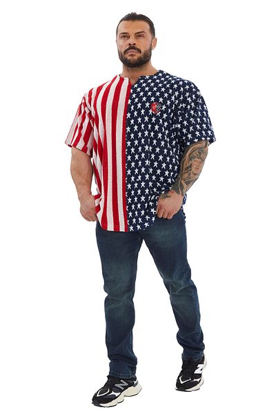 BGSM Men's Oversize Towel T-Shirt Gym Rag Top Bgsm 3378