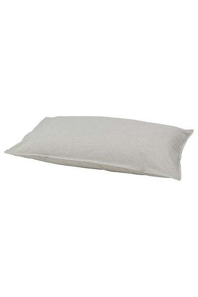 IKEA BERGPALM Grey Striped Pillowcase – 100% Cotton, Soft & Breathable (50x80 cm)