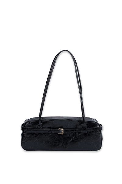 Sun Pieces La Nova Faux Leather Baguette Shoulder Bag