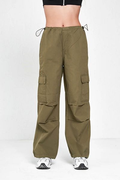 1blood Khaki Green Unisex Cargo Pocket Tactical Pants