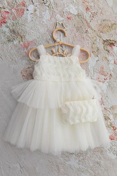 PİTABABY Nora Tutu Bag Girl Dress - White
