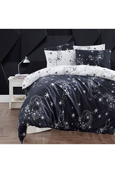 First Choice 100% cotton bed linen ranforce, 6 pieces, First Choice, Glare, Shining stars