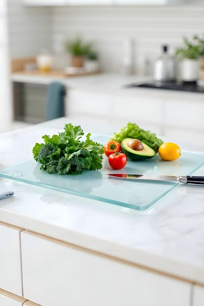 Decorita Translucent |   Glass Cutting Board - Glass Cutting Board |   20cm X 30cm
