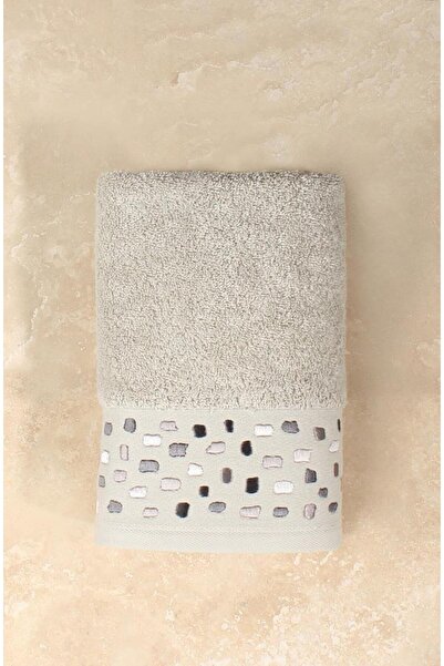 Ellia Soft منشفة وجه فاخرة مطرزة من القطن 100% من هاجر، ناعمة وماصة عالية الج...