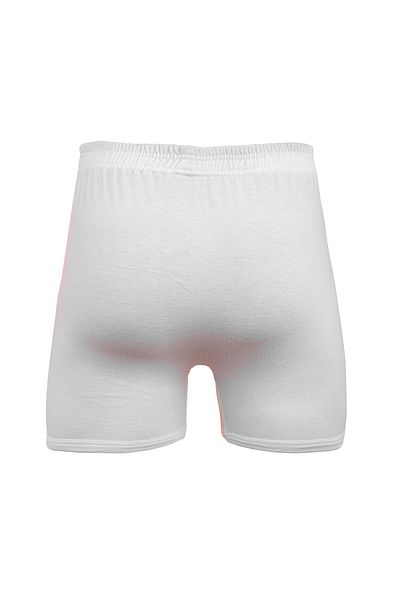 TEXTELO Man White boxer shorts combed Comfort-Fit Underwear Long Leg Short Briefs Open made in Egypt