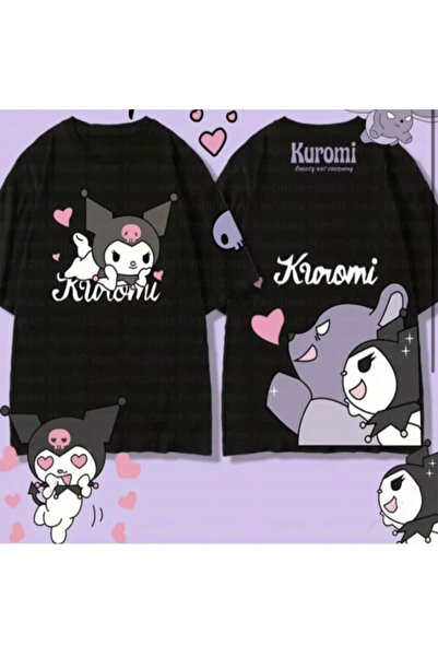 Minga London Tricou supradimensionat Kuromi Kawaii Sanrio Mingalondon