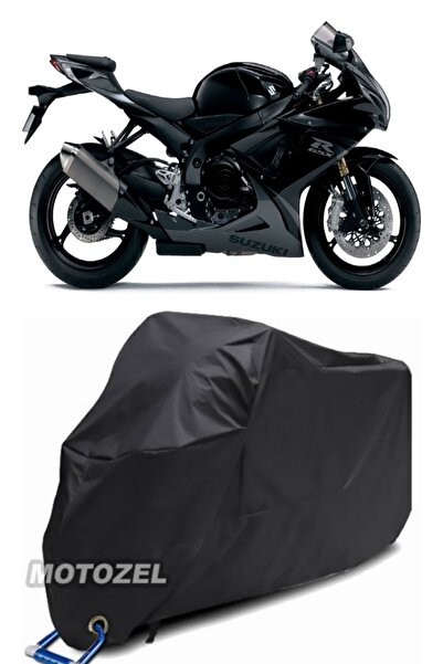 MotoZEL حقيبة خلفية سوداء وقفل متوافقة مع القماش المشمع للدراجات النارية لسوز...