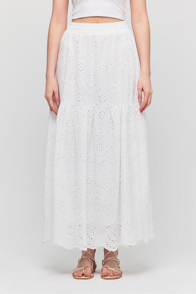 Rays 4422A Bel Lastilli Etek Beyaz