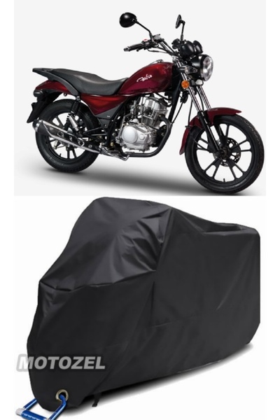 AutoZEL قماش مشمع للدراجات النارية من موتوران فورس 150 أسود مقاوم للماء (متوا...