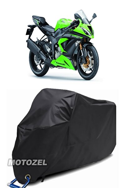 AutoZEL غطاء دراجة نارية كاواساكي نينجا ZX-6R أسود مقاوم للماء (متوافق مع القفل)