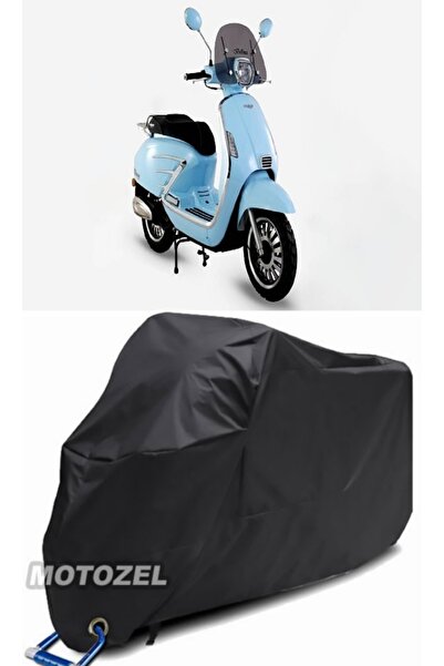 MotoZEL سكجيت بيلينا 125 متوافق مع القفل الأسود للدراجات النارية المشمع الأسو...