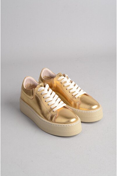 SEÇ KUNDURA Gold Motif Casual Γυναικεία Παπούτσια - SELECT 1130 HAKŮKİ ΔΕΡΜΑ