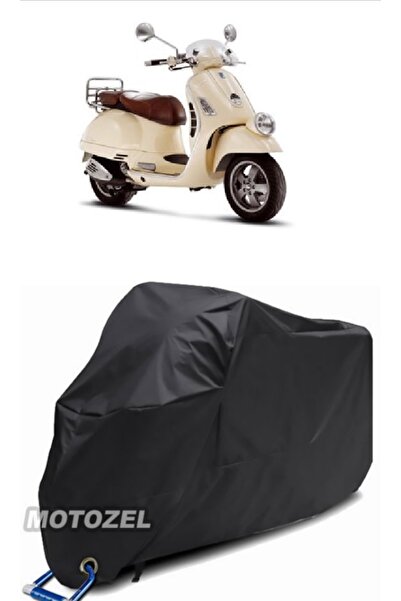 AutoZEL Vespa GTV 250 ie Black Motorcycle Canvas مقاوم للماء (متوافق مع القفل)