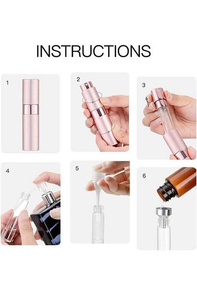 COOYA Portable Perfume Atomizer Kit, with Liquid Dispensing Tool, 2Pcs 10ml, Refillable Liquid Sprayer