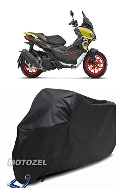 MotoZEL قماش مشمع أسود مقاوم للماء للدراجات النارية متوافق مع قفل SR 125 من ا...