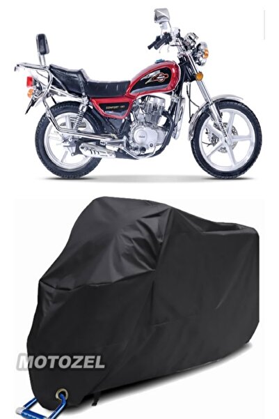 MotoZEL قماش مشمع أسود مقاوم للماء للدراجات النارية متوافق مع قفل 180 من فالك...