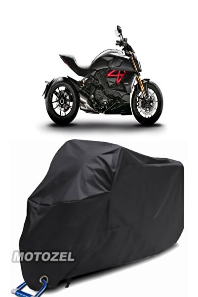 MotoZEL قماش القنب الأسود المتوافق مع قفل Ducati Diavel 1260 S مقاوم للماء