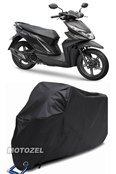 MotoZEL قماش القنب الأسود المتوافق مع قفل Honda Beat مقاوم للماء