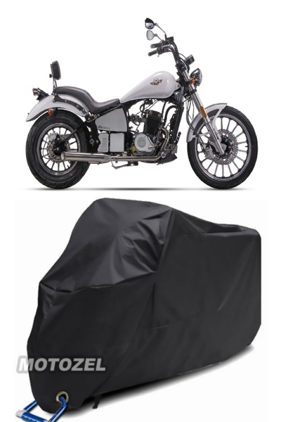 AutoZEL ريجال رابتور دايتونا 400 غطاء دراجة نارية أسود مقاوم للماء (متوافق مع...