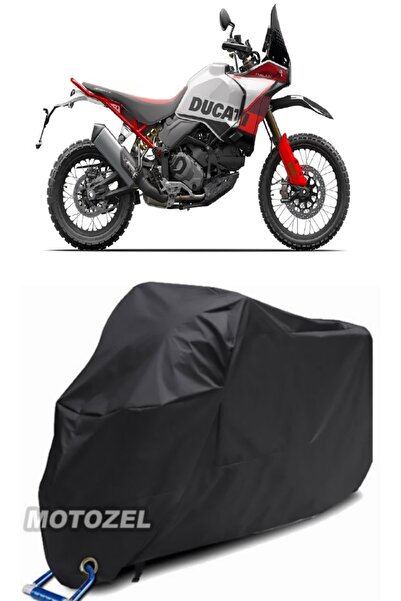 MotoZEL قماش القنب الأسود المتوافق مع قفل Ducati DesertX مقاوم للماء