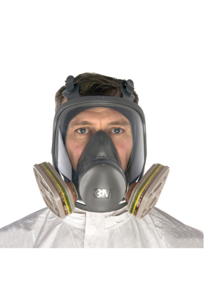 3M Gaz Duman Ve Sis İçin Tam Yüz Gaz Maskesi (Filtre İle Birlikte)