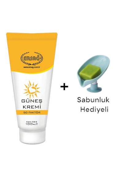 Ersağ Sun Cream 50 Factor 100 ml + Soap Dispenser Gift Er-Say Group 565-01