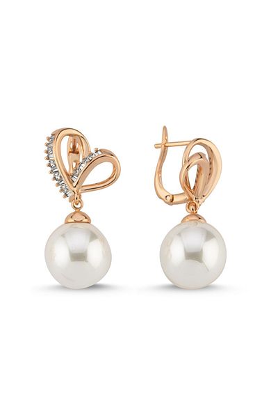 CHARMLUCKY Special Series Heart Pearl Earring