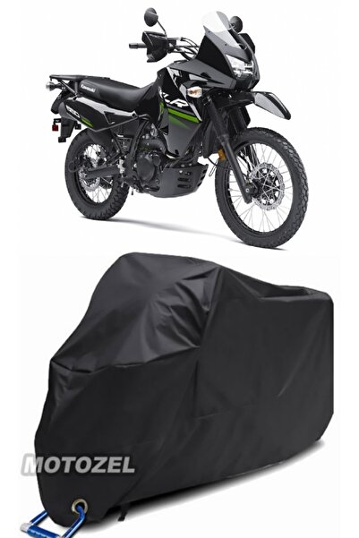 AutoZEL غطاء دراجة نارية أسود من Kawasaki KLR 650 مقاوم للماء (متوافق مع القفل)