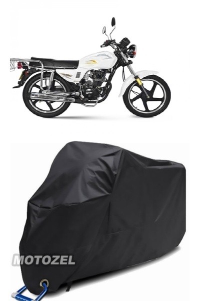 MotoZEL قماش القنب الأسود المتوافق مع قفل أبولو Yuki YK 125-7D مقاوم للماء