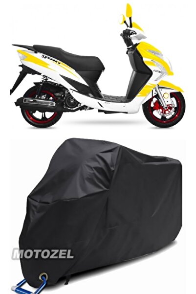 MotoZEL Yuki YB 150 قفل جامبو متوافق مع القماش المشمع الأسود للدراجات النارية...