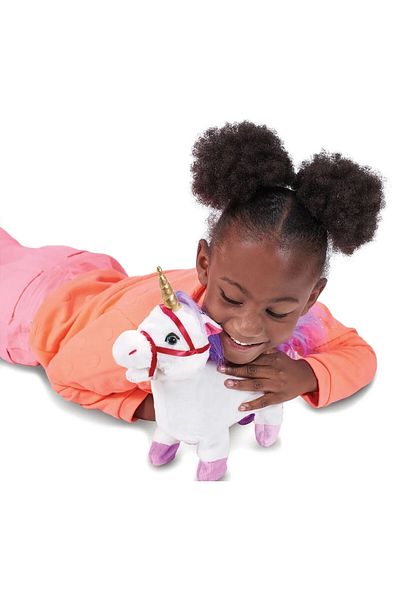Addo Pitter Patter Pets Walk Along Unicorns| Soft Toy | Interactive Plush Toy | Snuggling Plush Pet