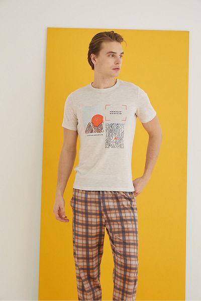 ELİTOL Combed Men's Pajama Suit