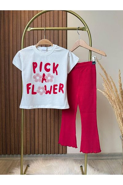 KidsSel New Season Daisy Printed Cotton Girls' Underwear Set