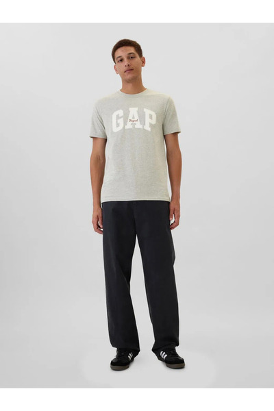 GAP Everyday Soft Gap Logo T-Shirt Gray