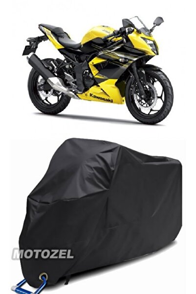 AutoZEL غطاء دراجة نارية كاواساكي نينجا 250SL أسود مقاوم للماء (متوافق مع القفل)