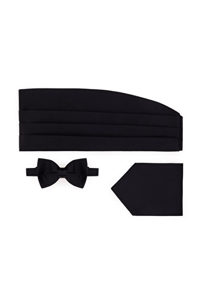 Cacharel Black Tuxedo Bow Tie Girdle Set 50307552-001