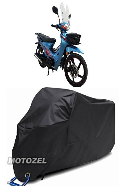 MotoZEL قماش Apachi Myra Lock المتوافق مع القماش المشمع الأسود للدراجات النار...