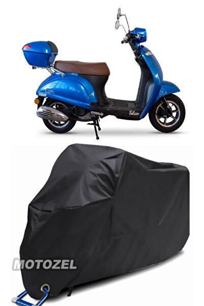 AutoZEL Falcon Soft 50 Black Motorcycle Canvas مقاوم للماء (متوافق مع القفل)