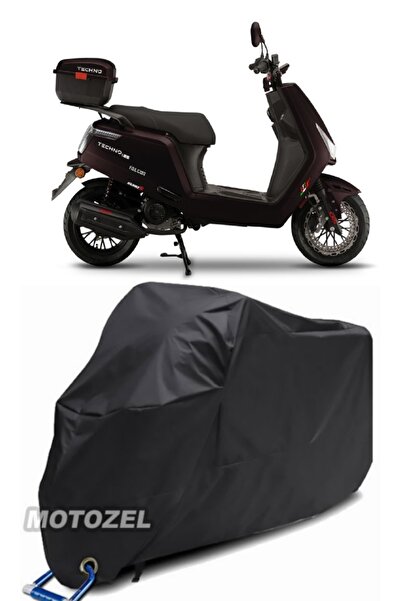 MotoZEL قماش القنب الأسود المتوافق مع قفل Falcon Techno 50 مقاوم للماء